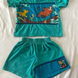 Vintage Lion King Shirt and Shorts Set
